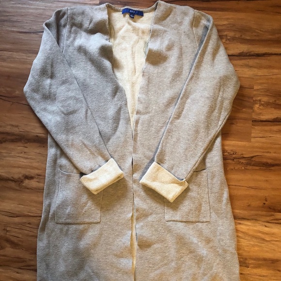 Long Apt 9 Tan Cardigan - Picture 3 of 5